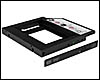 Adaptateur <b>12,7 mm</b> pour disque HDD/SSD 2.5 pouces pour ordinateur portable + Botier externe pour graveur DVD