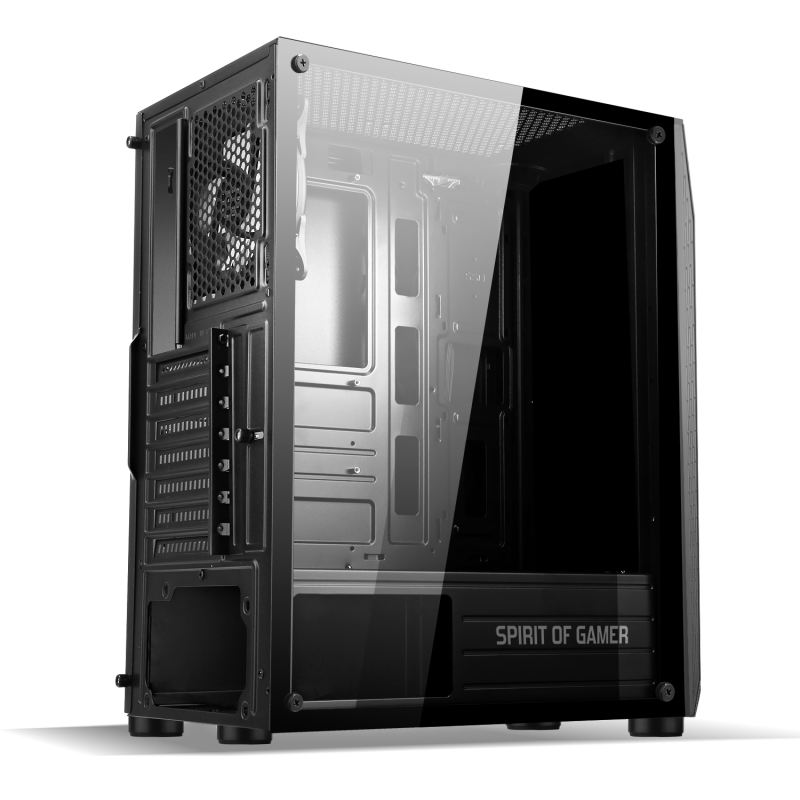 Boitier PC ATX, Micro-ATX, Mini-ITX Spirit of Gamer Rogue 6 ARGB Edition avec fentre sans alim, informatique ile de la Runion 974