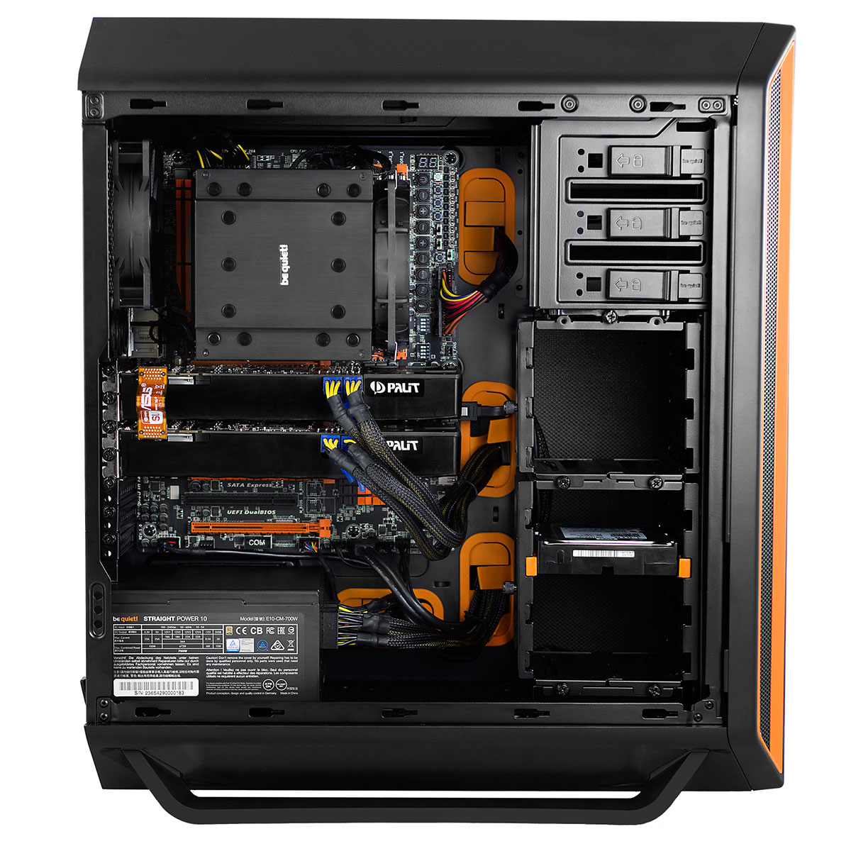 be quiet! SILENT BASE 600 orange boîtier PC