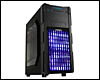 Boitier PC ATX, Micro-ATX, Mini-ITX Antec GX200 Bleu moyen tour noir avec fentre sans alim
