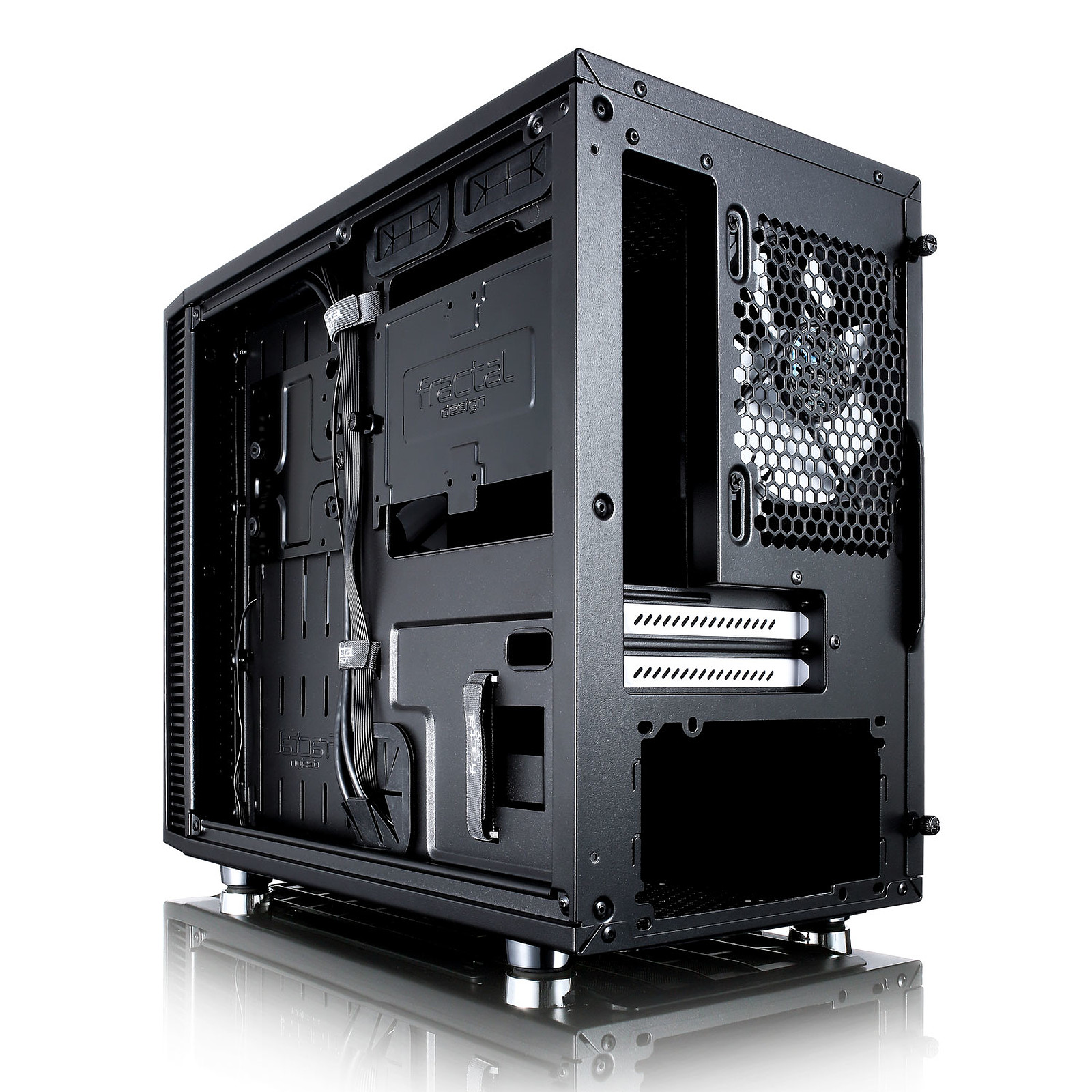 Boitier PC ITX Fractal Design Define Nano S Noir avec fentre sans alim, informatique ile de la Runion 974