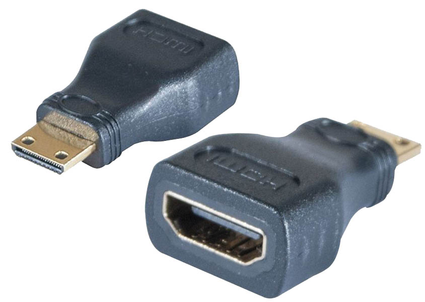 Adaptateur HDMI femelle vers HDMI mini mle, informatique ile de la Runion 974