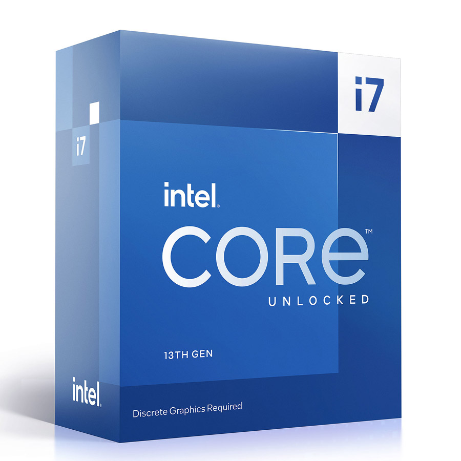 Processeur Intel Core i7 13700K 3.4 GHz / 5.4 GHz, 16 Cores/24 Threads, Socket 1700, 25 Mo (Box) Sans radiateur, sans IGP, informatique ile de la runion