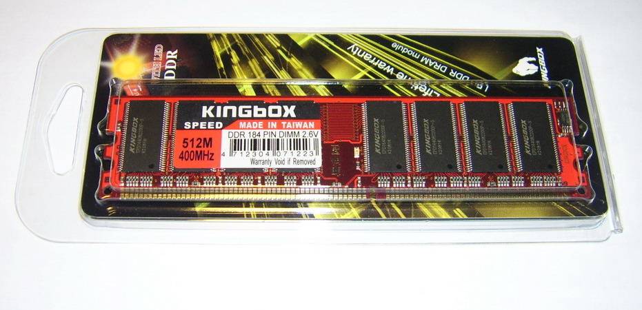 Mmoire KINGBOX DDR1 512 Mo PC3200 400MHz CL3, informatique ile de la Runion 974