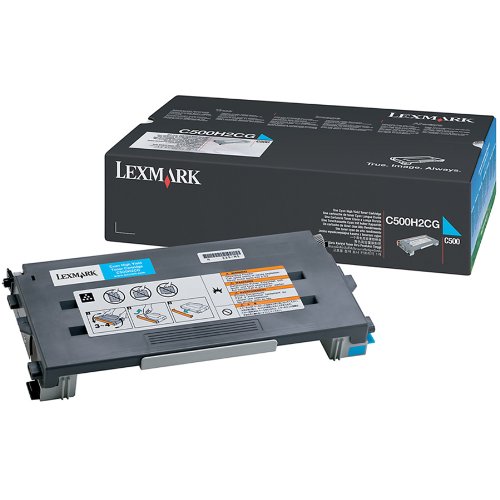 Toner Cyan Lexmark C500H2CG Haute capacit (3 000 pages  5%) , Informatique Runion 974