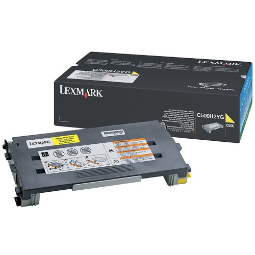 Toner Jaune Lexmark C500H2YG Haute capacit (3 000 pages  5%) , Informatique Runion 974