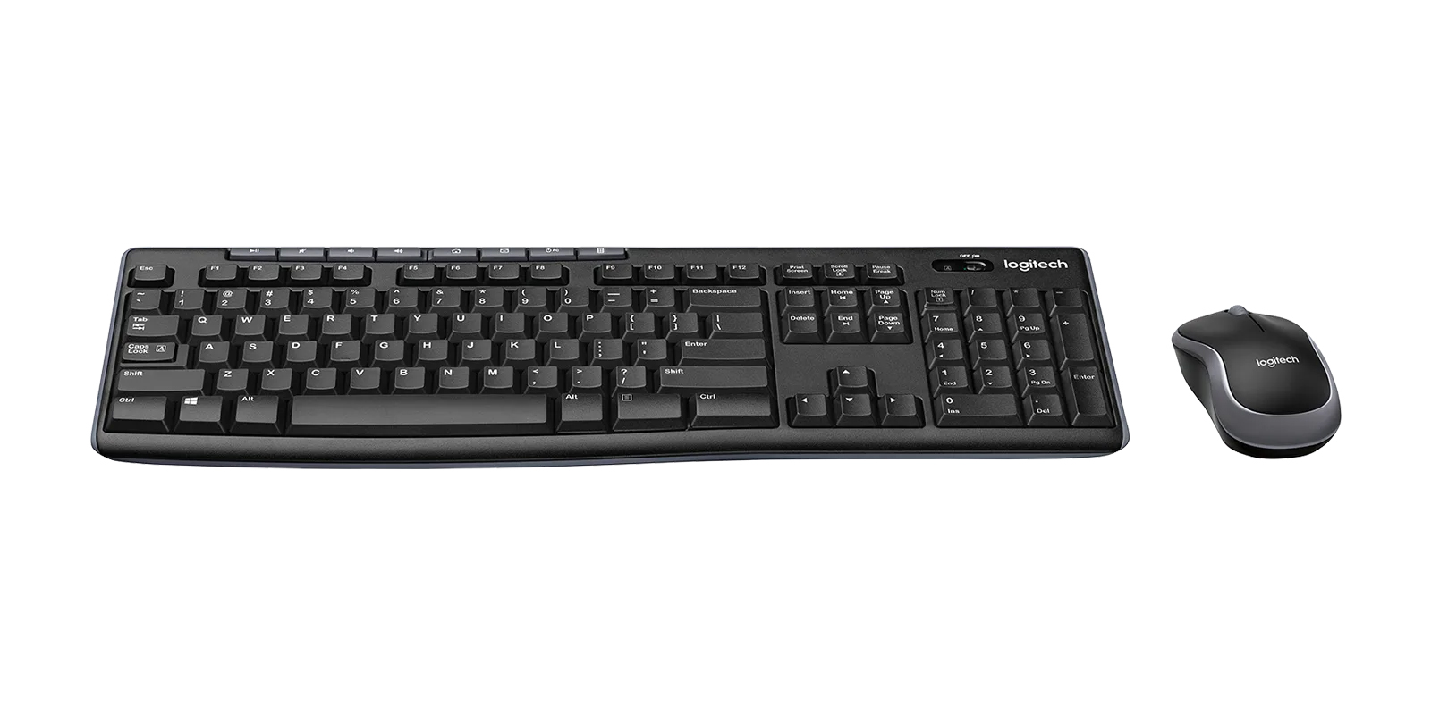 Pack Clavier et souris Logitech sans fil Cordless MK270, informatique ile de la Runion 974