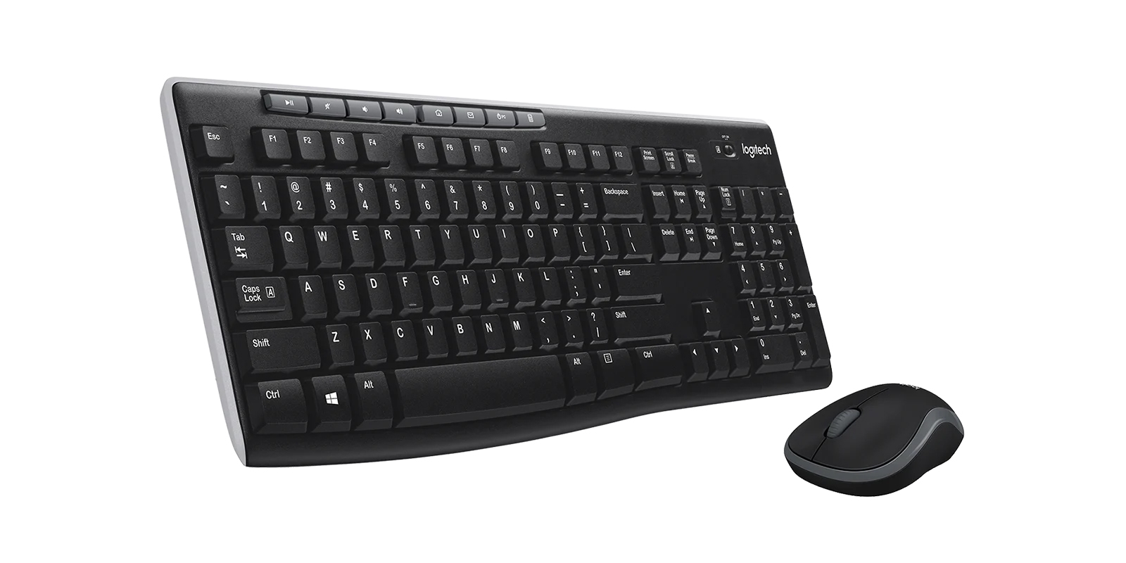 Pack Clavier et souris Logitech sans fil Cordless MK270, informatique ile de la Runion 974