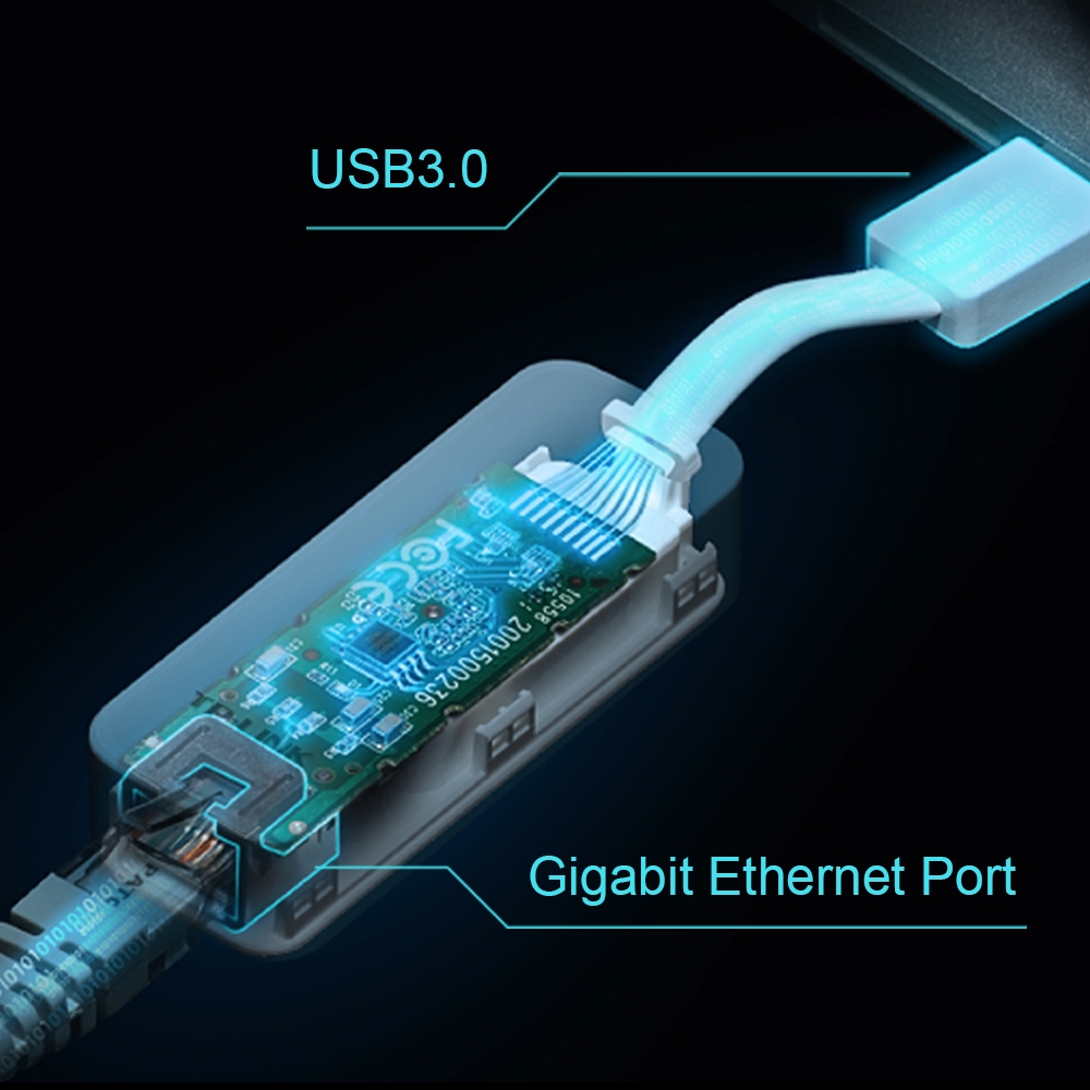 Carte rseau Ethernet Gigabit TP-LINK UE300 sur port USB 3.0, informatique Reunion, 974, Futur Runion