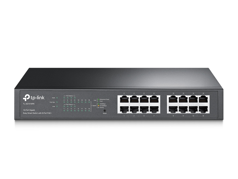 Switch Gigabit PoE 8 ports 10/100/1000 Mbps TL-SG1016PE, informatique Reunion, 974, Futur Runion