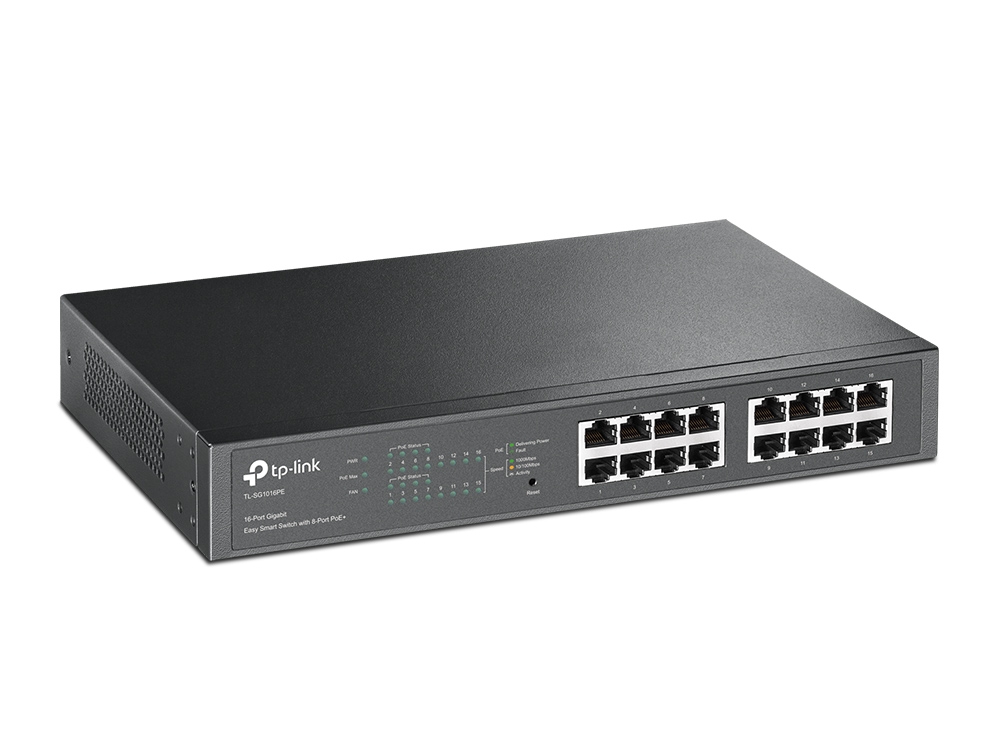 Switch Gigabit PoE 8 ports 10/100/1000 Mbps TL-SG1016PE, informatique Reunion, 974, Futur Runion