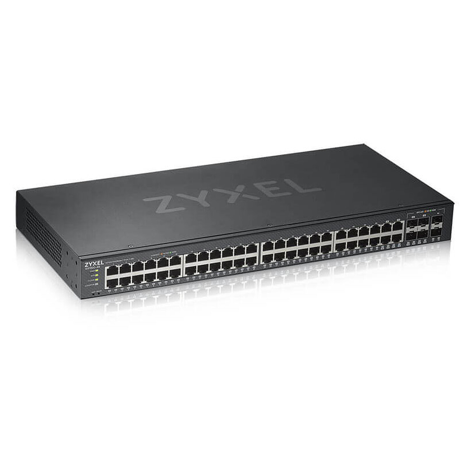 Switch rseau Zyxel Gigabit 48 ports 100/1000 Mbps + 4 ports combo 1GbE/SFP + 2 SFP ddis, informatique Reunion, 974, Futur Runion